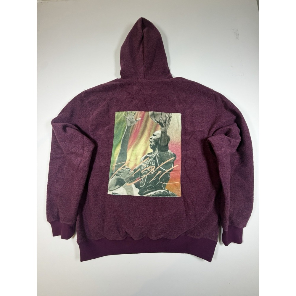 Jordan Air Flight Hoodie Mens Size L Purple Fleece Long Sleeve DC9584-610 NWT